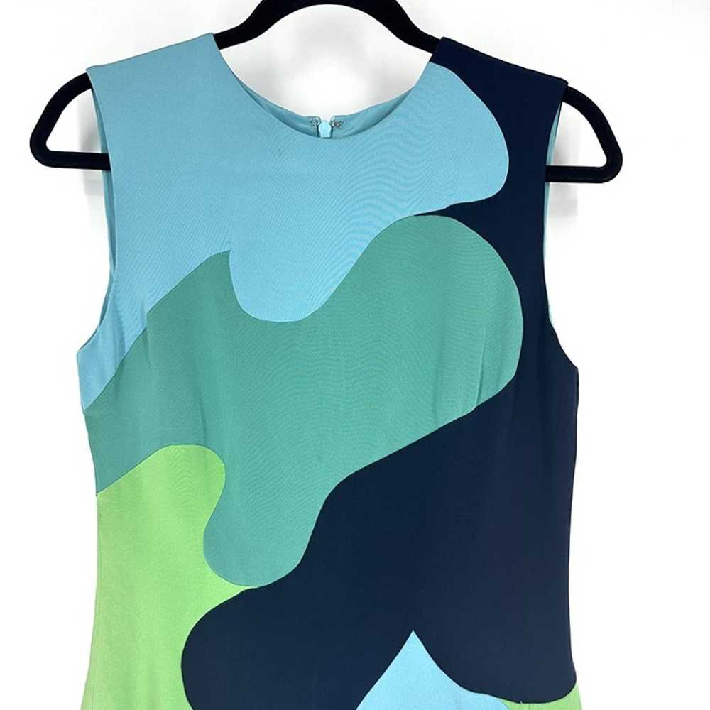 Lela Rose Colorblock Mod Camouflage Sleeveless Si… - image 3