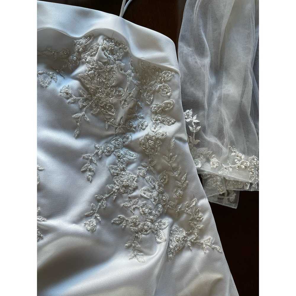 NEW Women’s White Custom Made Wedding Dress w/Mat… - image 11