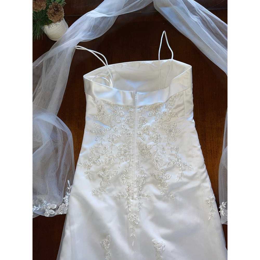 NEW Women’s White Custom Made Wedding Dress w/Mat… - image 4