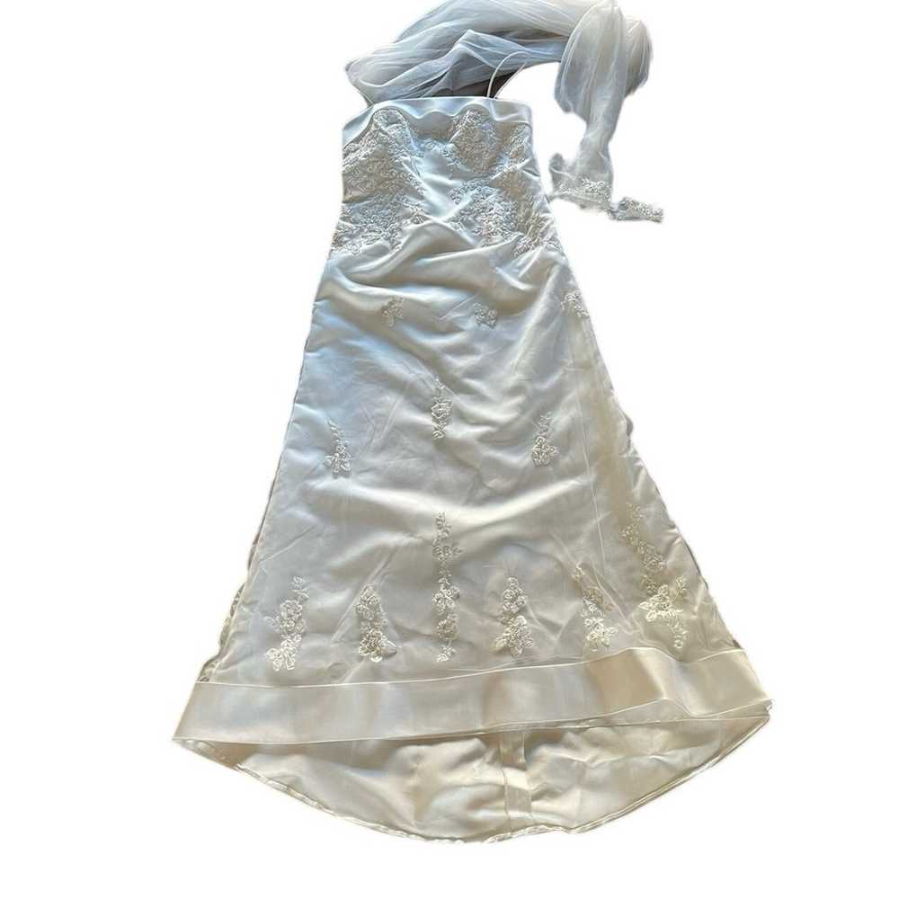 NEW Women’s White Custom Made Wedding Dress w/Mat… - image 5