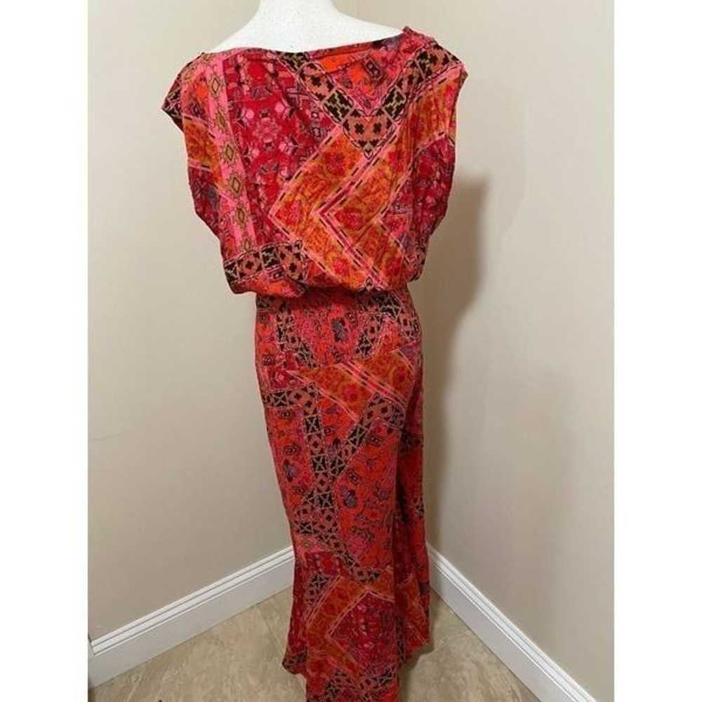 Free People Red Printed Blakely Tulip Maxi Dress … - image 8