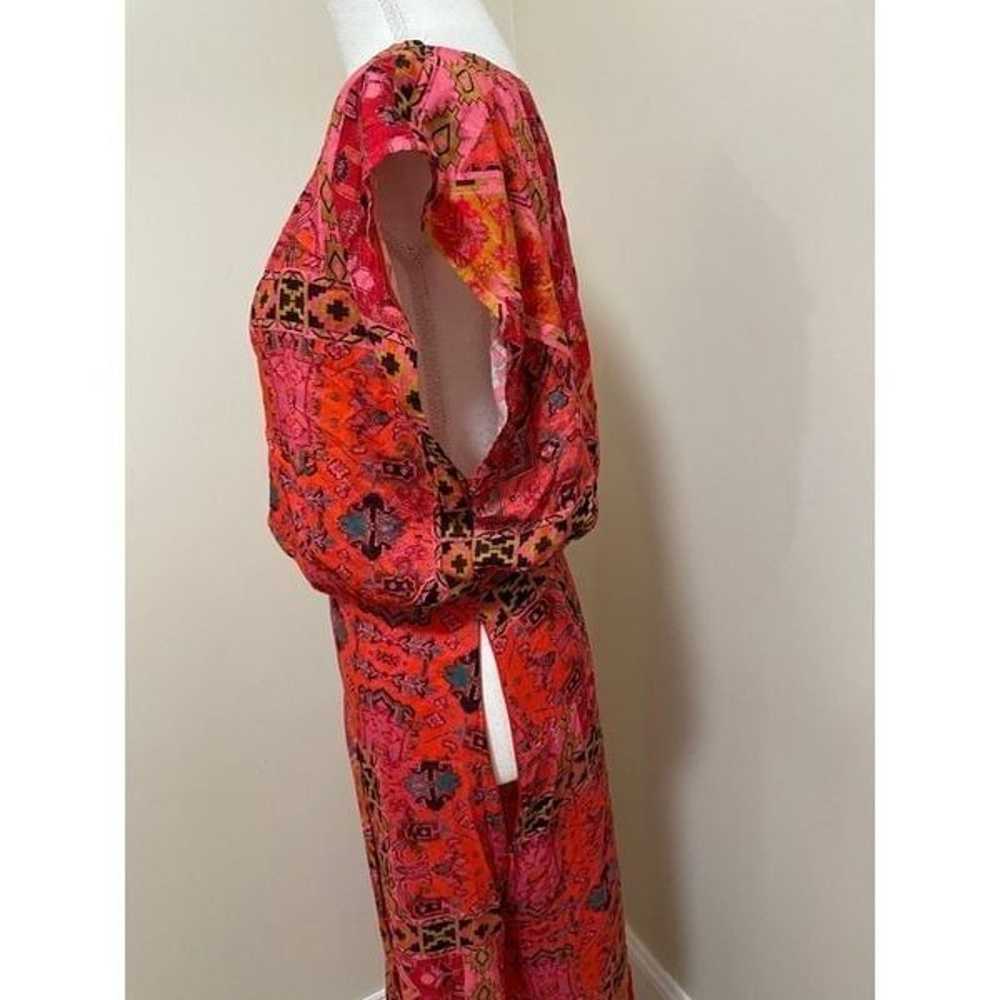 Free People Red Printed Blakely Tulip Maxi Dress … - image 9