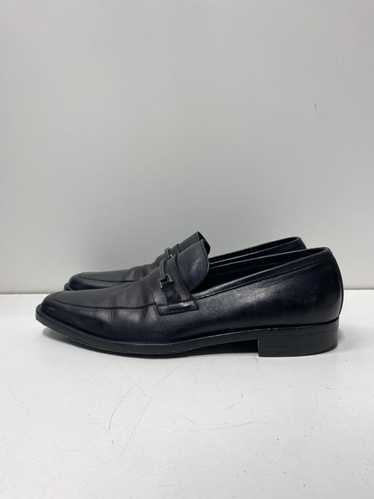 AUTHENTIC Hugo Boss Black Loafer Shoes Men Sz 7.5