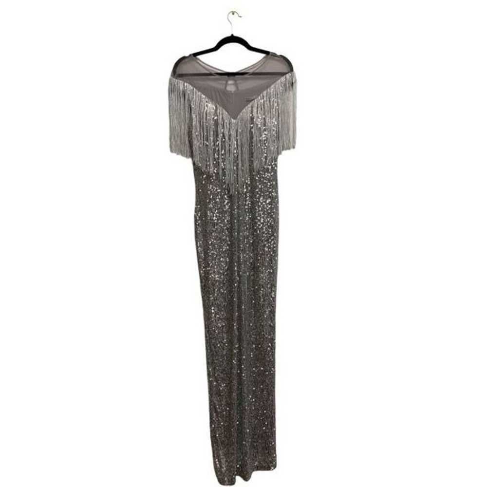 Sequin Embellished Fringe Dress - image 2