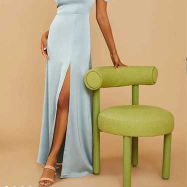 Silky Satin Ash Dress (color Fog)