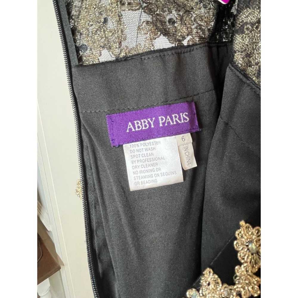 Abby Paris STYLE #984917, Sz 6, Black Jersey Gold… - image 6