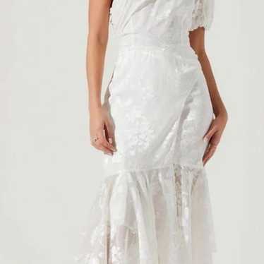 Revolve Santorini White Lace Bridal Dress