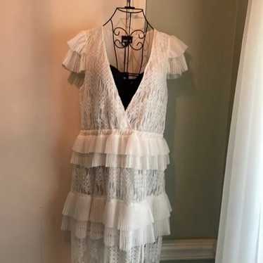 layered lace dress White size 6 - image 1