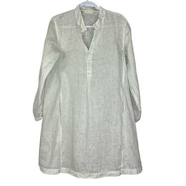 CP Shades Size S Jasmine Linen Ivory Trapeze Dres… - image 1