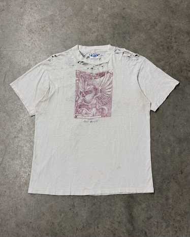 Vintage Vintage thrashed graphic tee - image 1