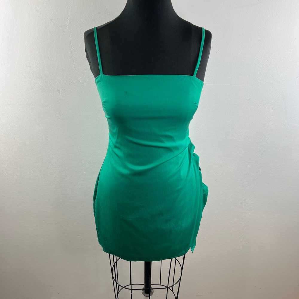 Lovers + Friends Ellis Mini Dress Green Lucky Cha… - image 2