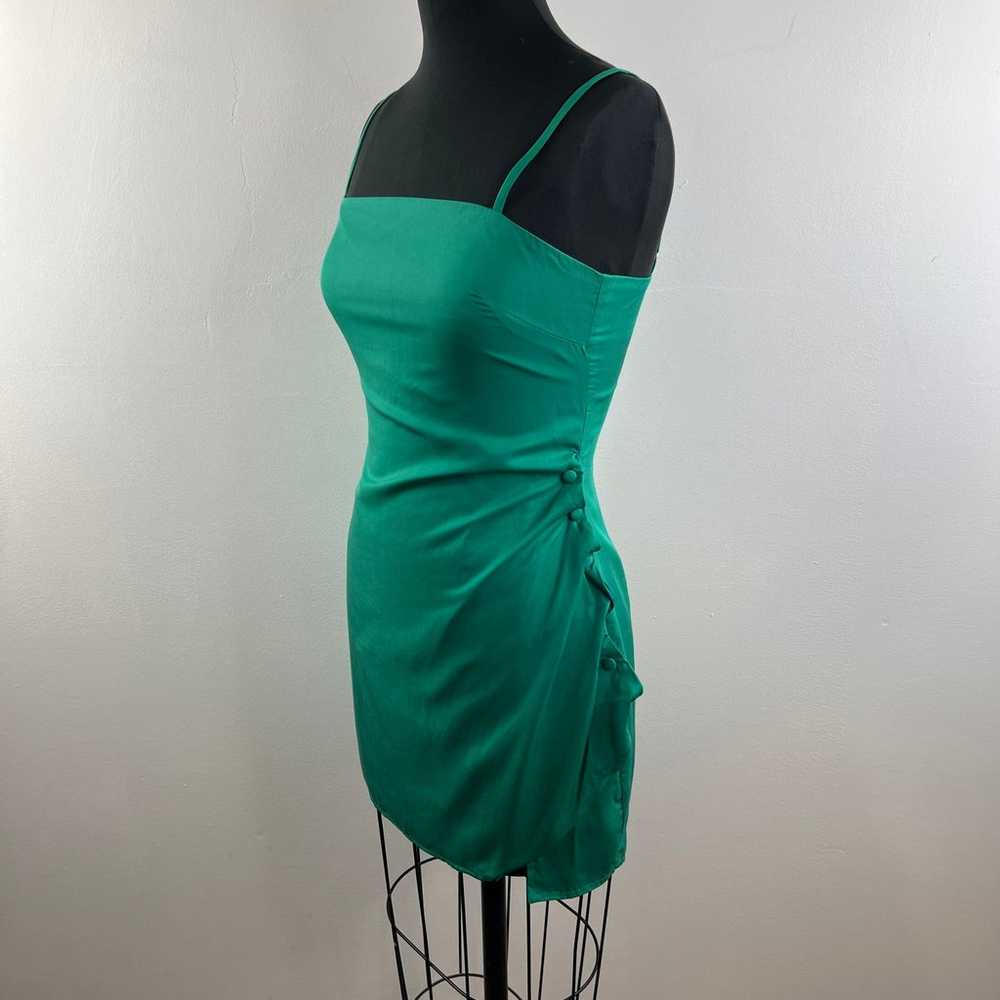 Lovers + Friends Ellis Mini Dress Green Lucky Cha… - image 3