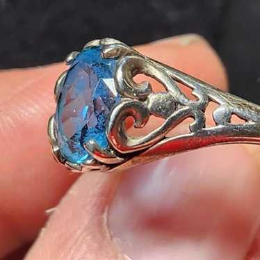 Kabana Sterling Silver Ring Blue Topaz