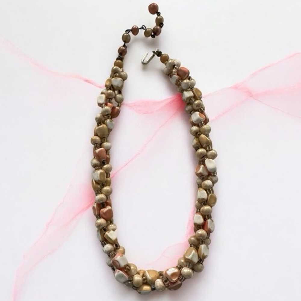 Vintage Signed Japan Estate Pearl Necklace - image 1