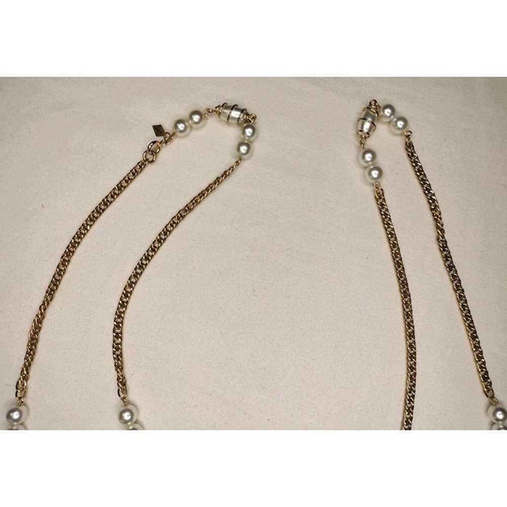 Sarah Coventry Vintage Gold Tone Chain Faux Pearl… - image 12