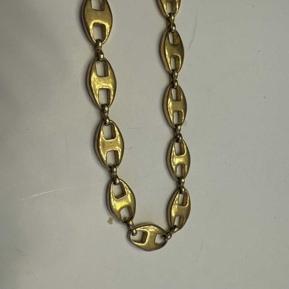 Vintage Gold Tone Chain Link Necklace 20 Inches S… - image 6