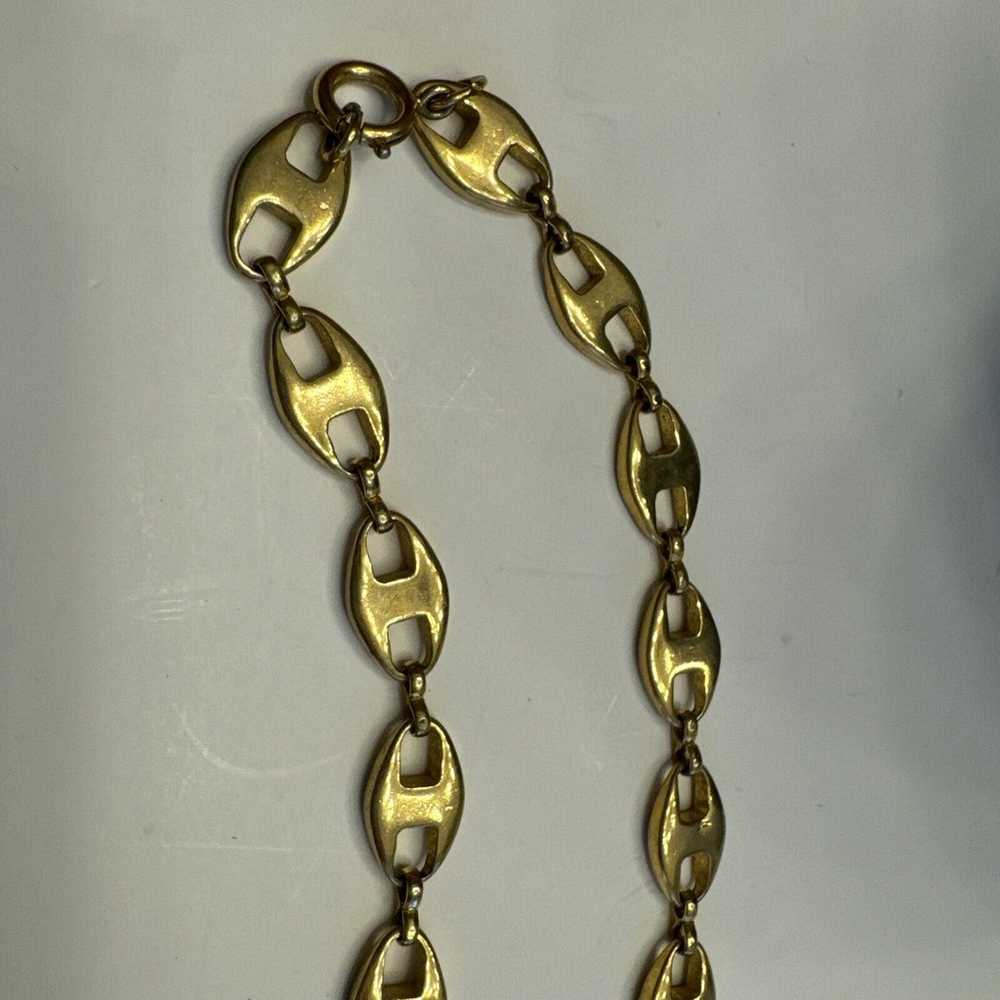 Vintage Gold Tone Chain Link Necklace 20 Inches S… - image 7