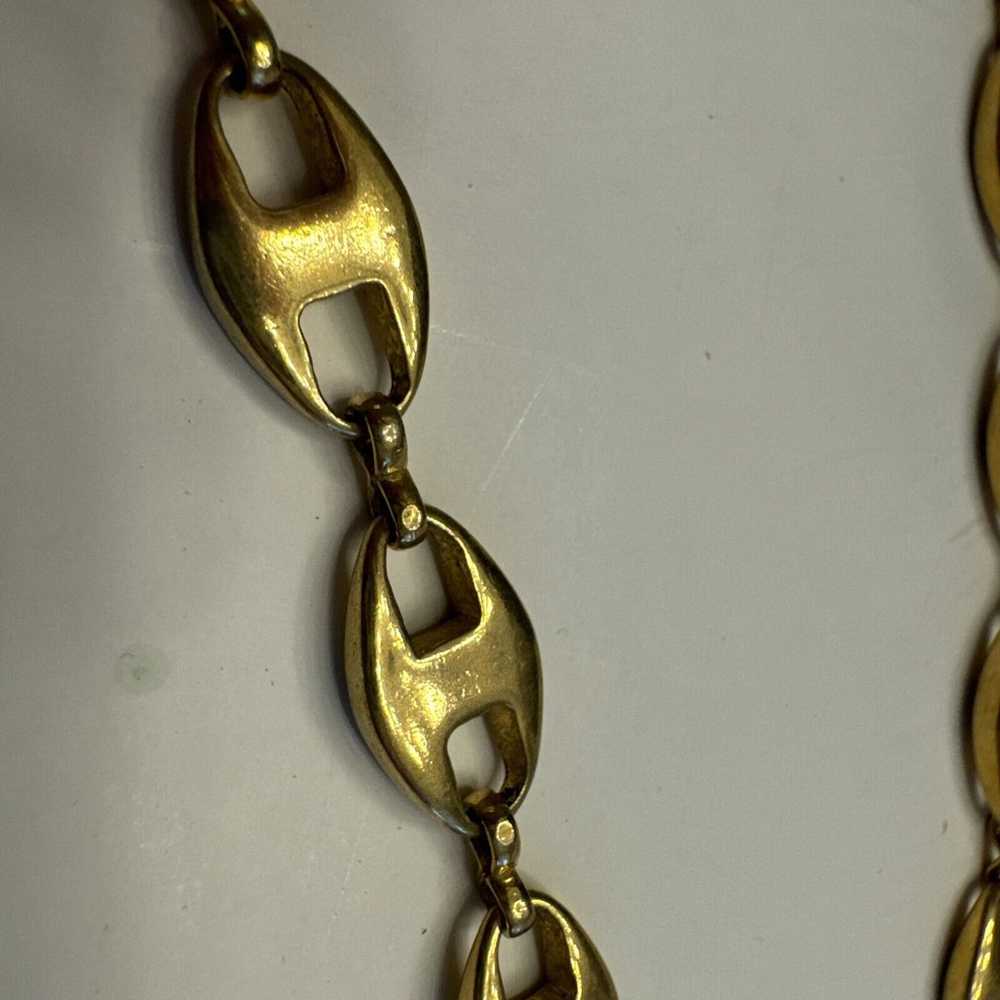 Vintage Gold Tone Chain Link Necklace 20 Inches S… - image 8