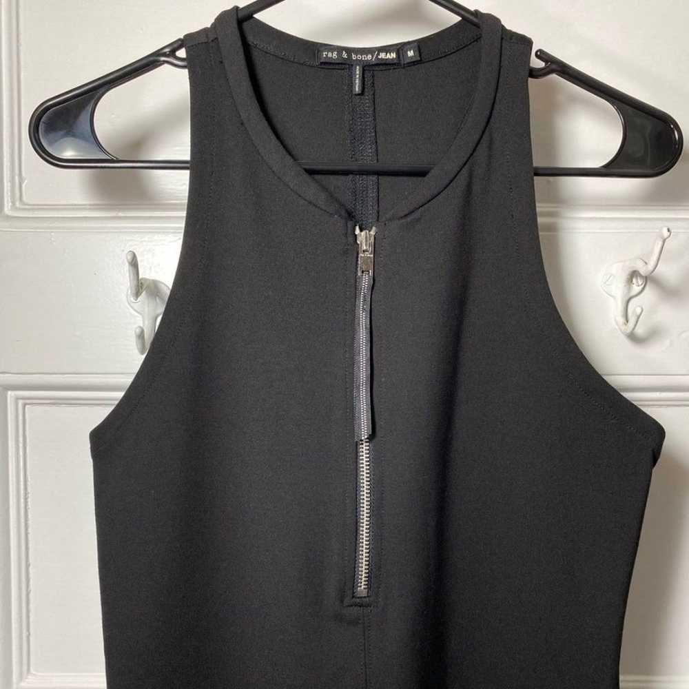 Rag & Bone | Jada Tank Zip-Front Mini Dress Black… - image 5