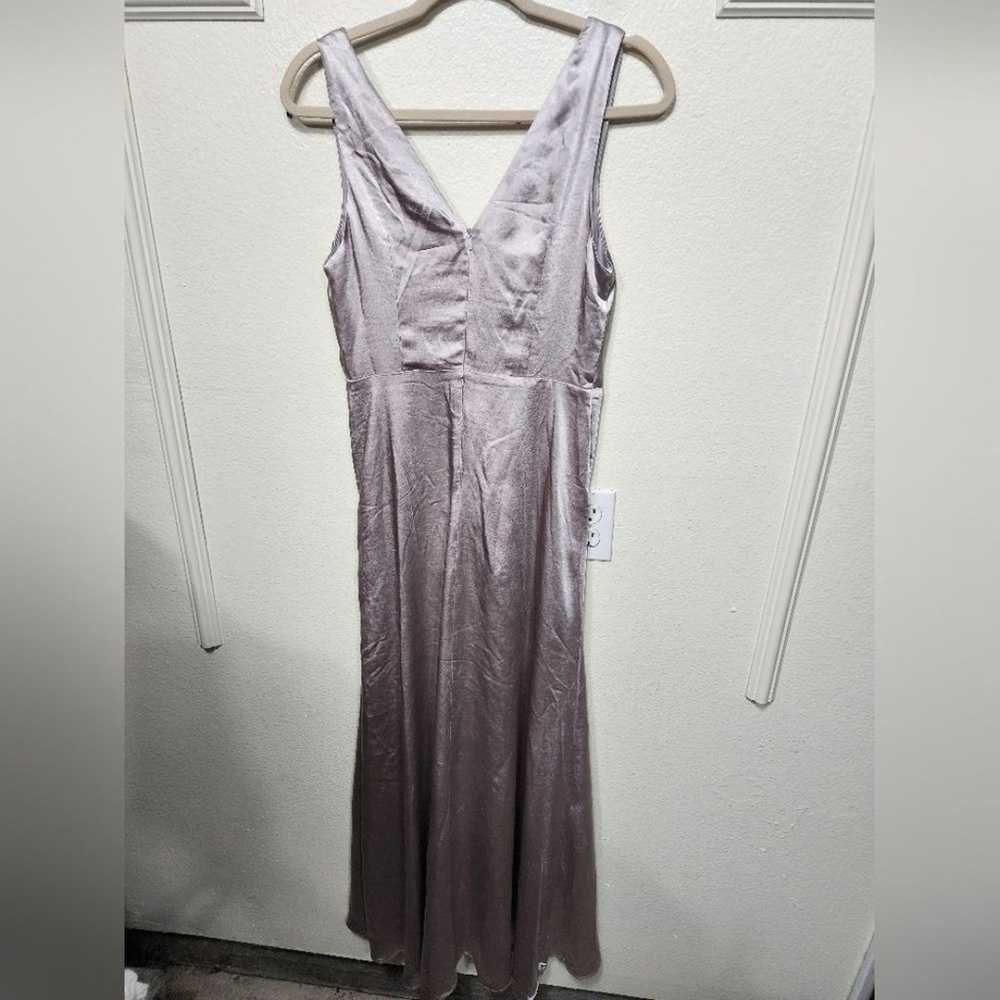 Lulu's Perfect Refinement Grey Satin Sleeveless P… - image 10