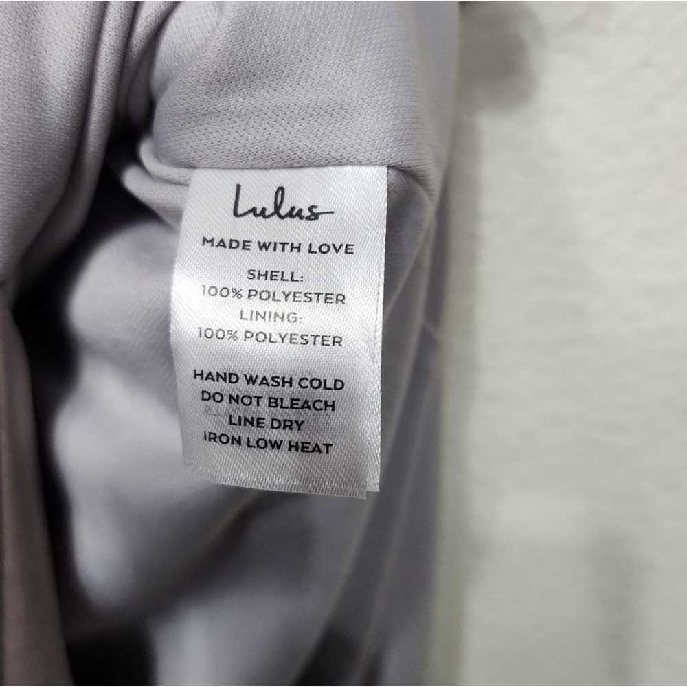 Lulu's Perfect Refinement Grey Satin Sleeveless P… - image 12