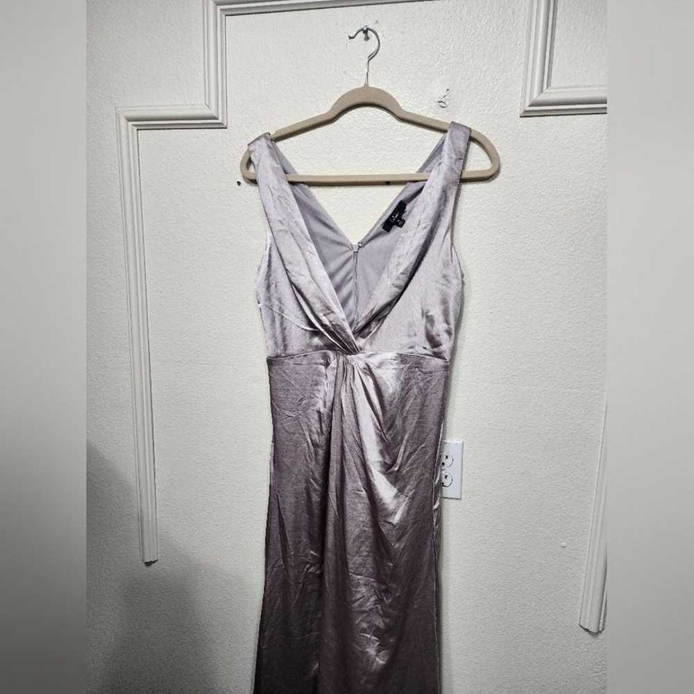 Lulu's Perfect Refinement Grey Satin Sleeveless P… - image 6