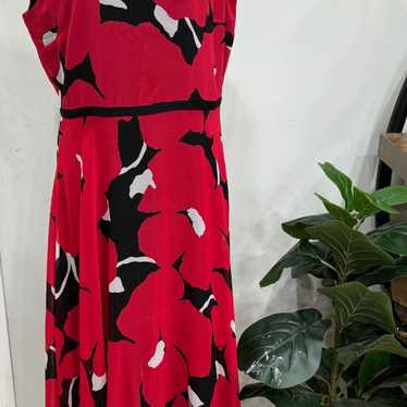 Hobbs london-Dress red with black/Size 8/NWOT