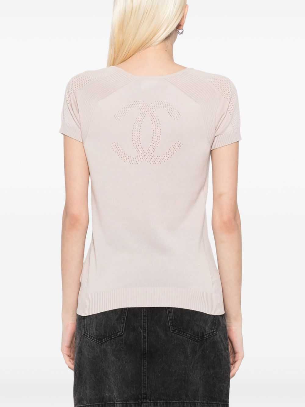 CHANEL Pre-Owned 2008 short sleeve T-shirt - Grey - image 4