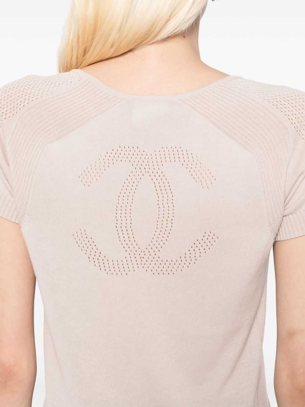 CHANEL Pre-Owned 2008 short sleeve T-shirt - Grey - image 5