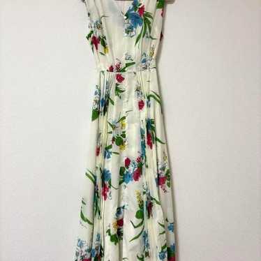 REDYAZEL Flower Print Sleeveless Long Dress - image 1