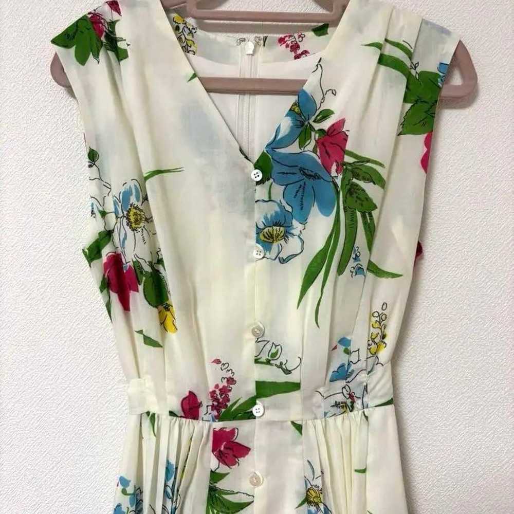 REDYAZEL Flower Print Sleeveless Long Dress - image 3