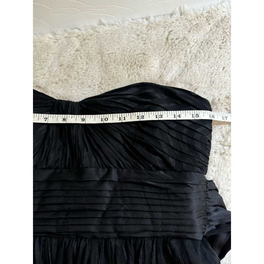 BCBGMaxAzria Alicia Black 100% silk strapless gow… - image 10