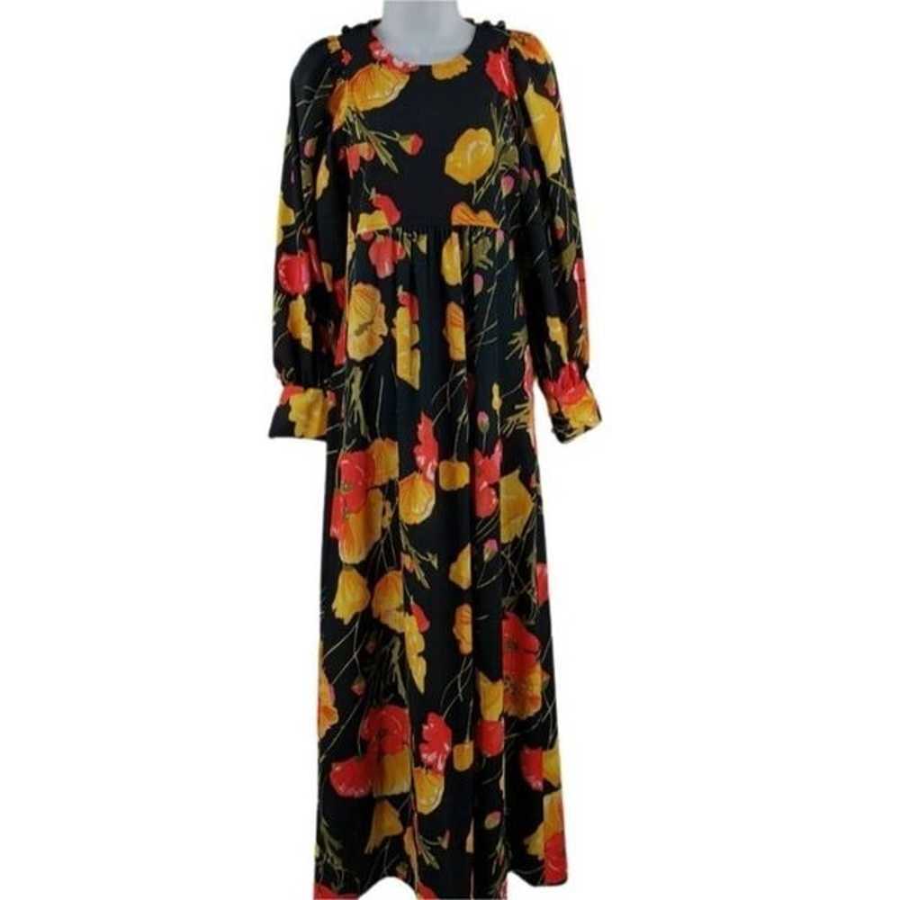 Lovely Vintage 1970s Long-Sleeved Floral Dress | … - image 1