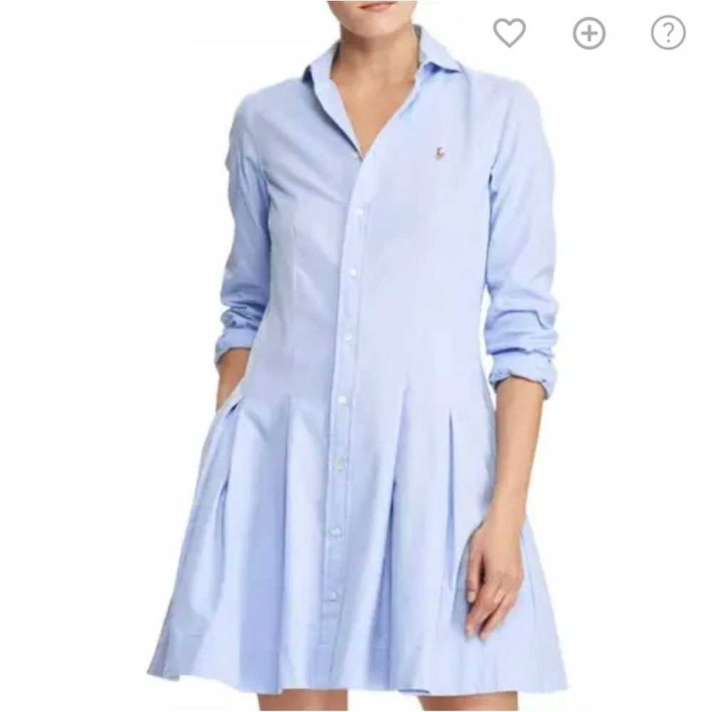 Ralph Lauren Polo Shirt Dress Size 10 Blue - image 10