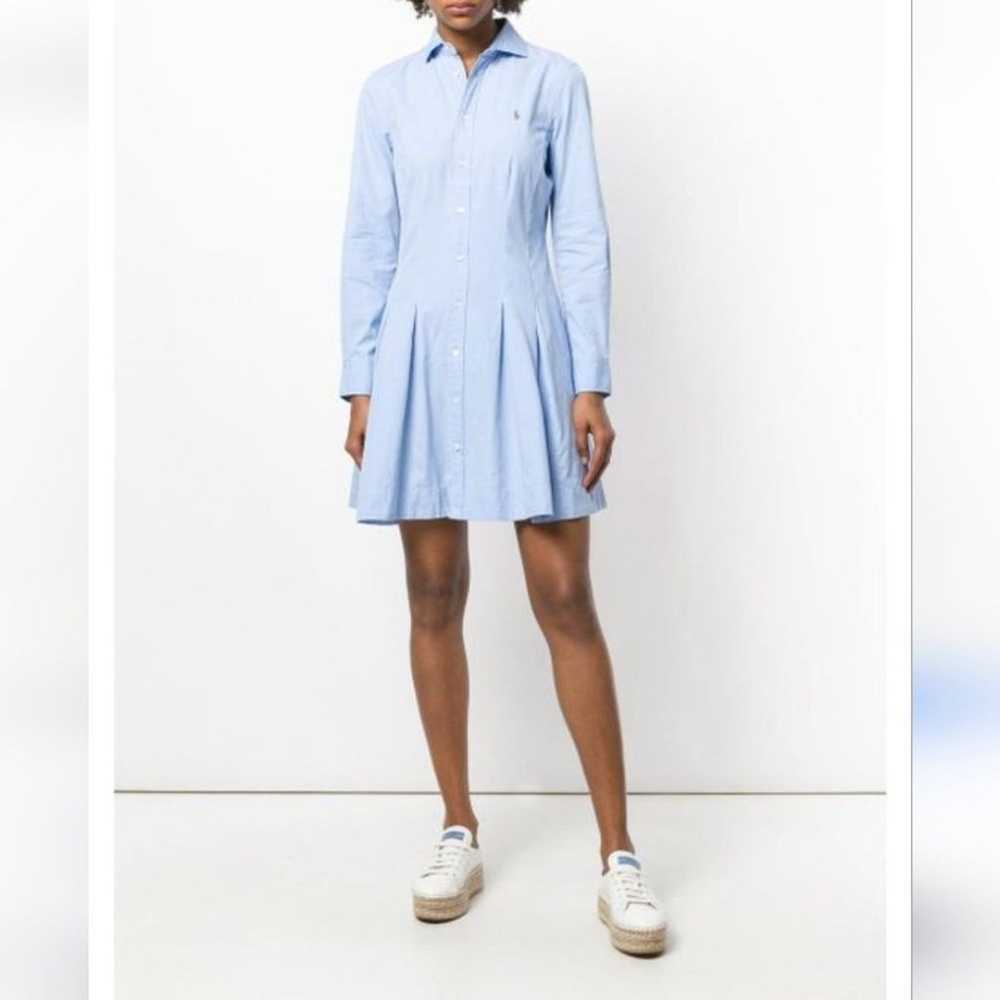 Ralph Lauren Polo Shirt Dress Size 10 Blue - image 6