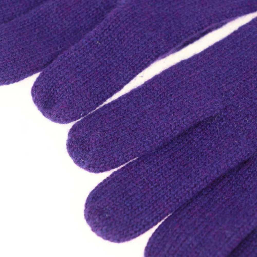 Hermes Hermes Gloves SM Cashmere Lambskin Violet … - image 3