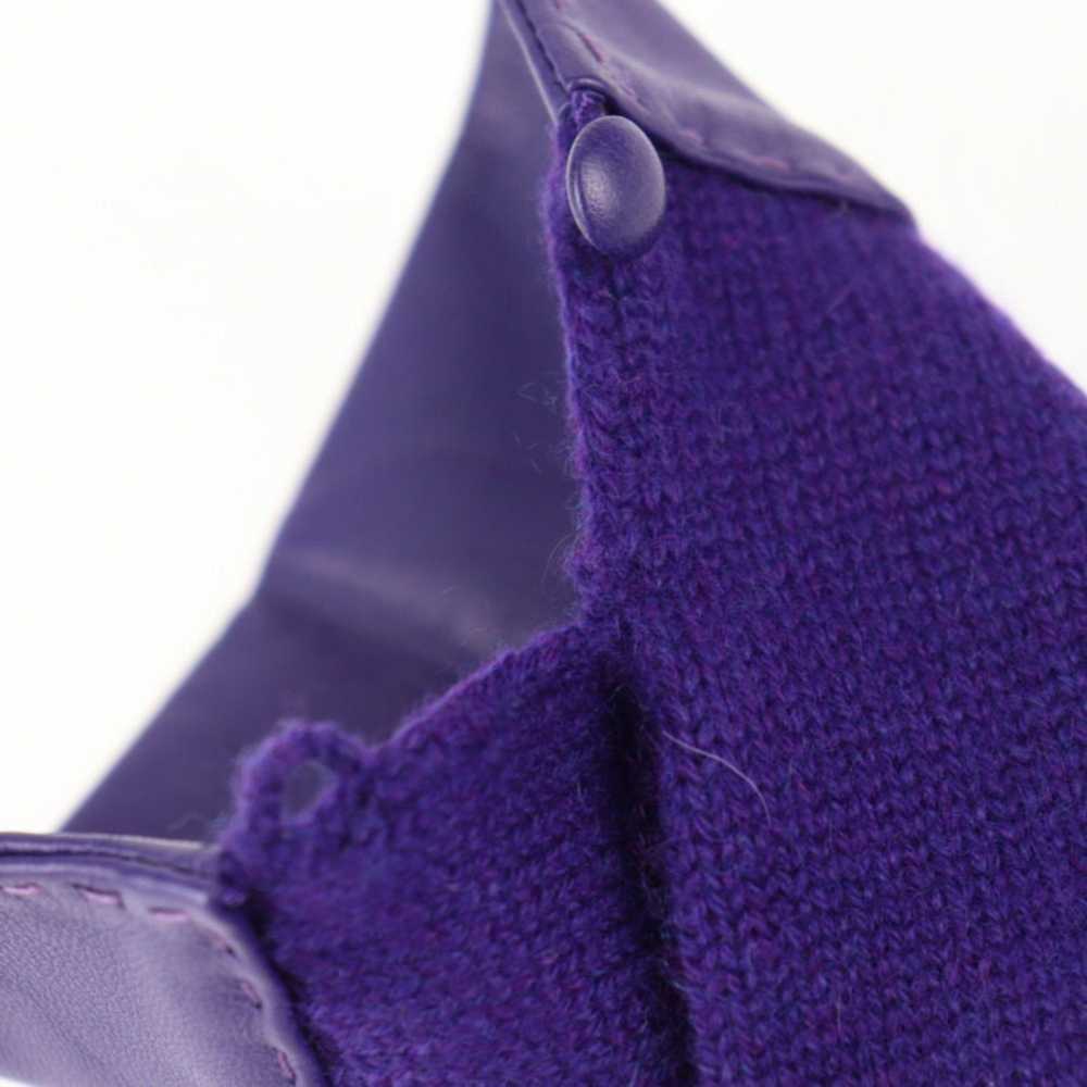 Hermes Hermes Gloves SM Cashmere Lambskin Violet … - image 5