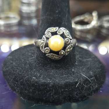 Vintage Sterling Silver Ring Sz 7 - image 1