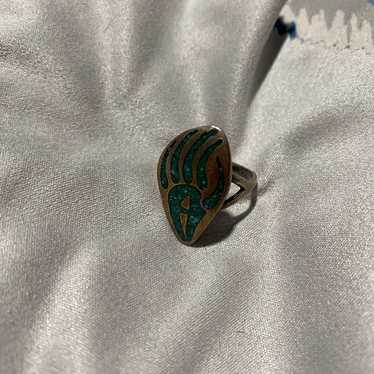 Vintage Turquoise Silver Ring