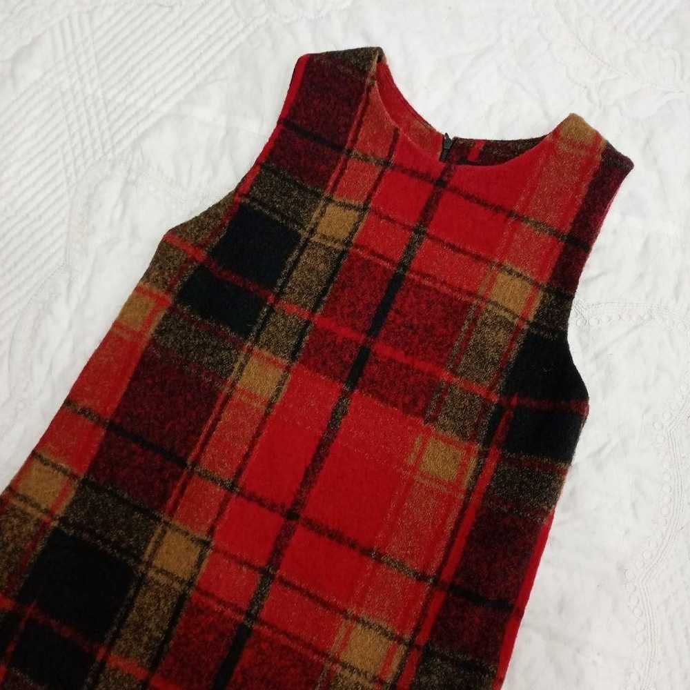 Desigual Dress (R) Red and Black Check Pattern - image 2