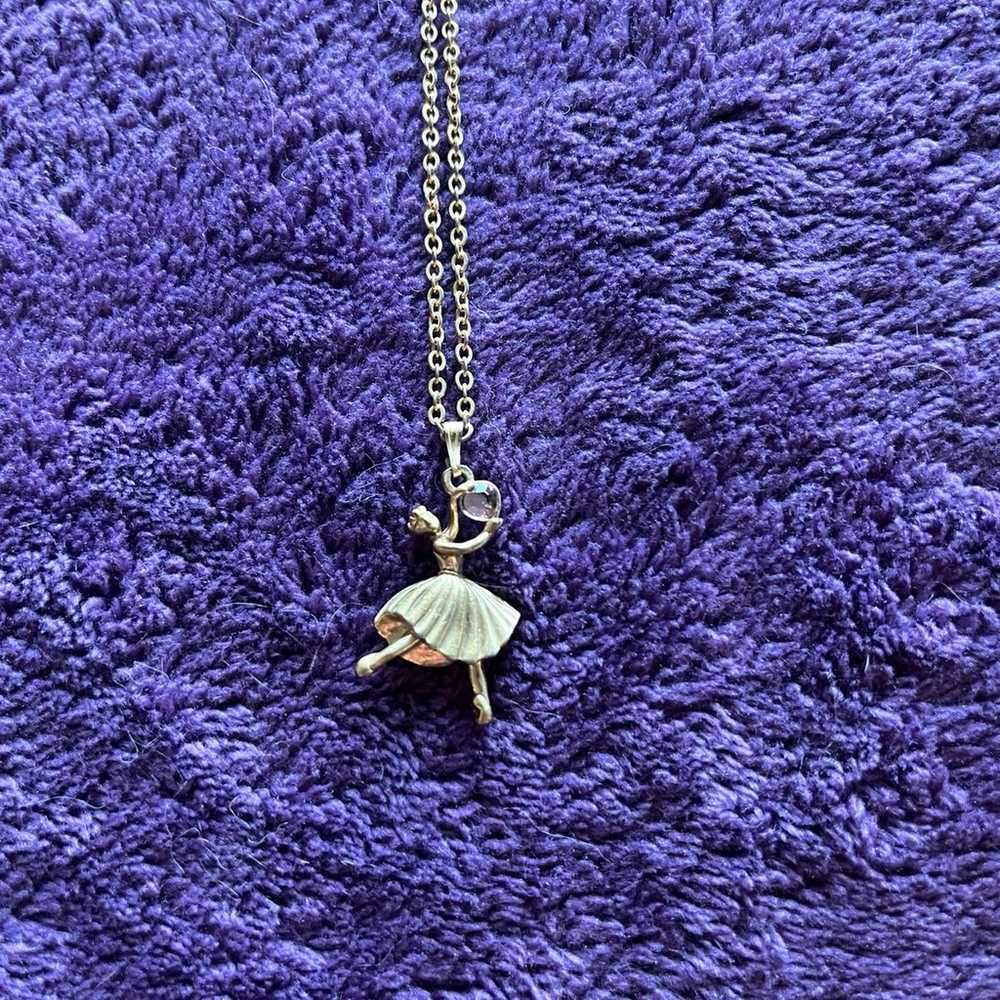 Vintage Barbie Ballerina Necklace - image 1