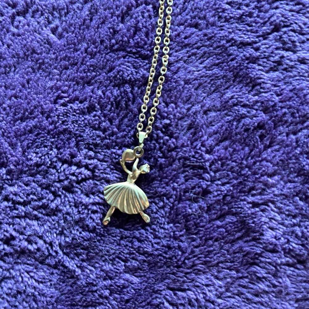 Vintage Barbie Ballerina Necklace - image 2