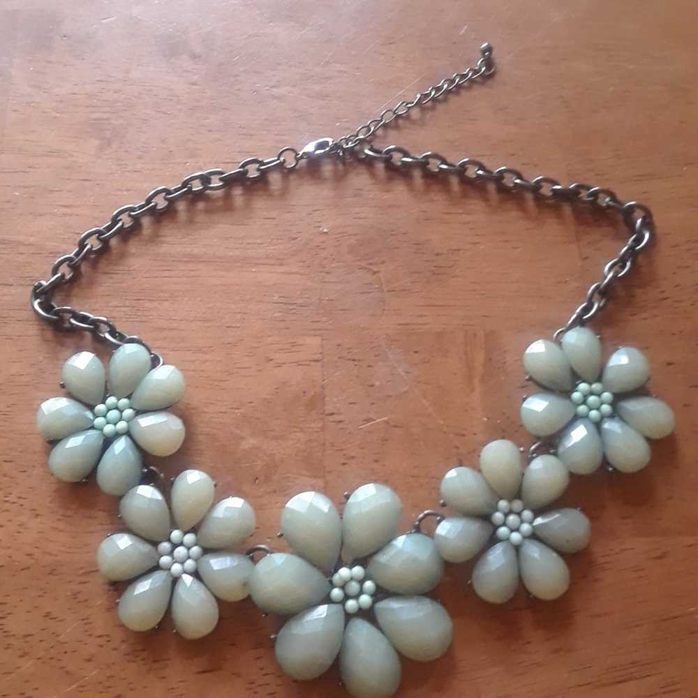 Vintage flower power necklace - image 1