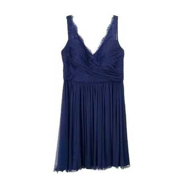 Anthropologie BHLDN HITHERTO navy blue Dress Sz 14