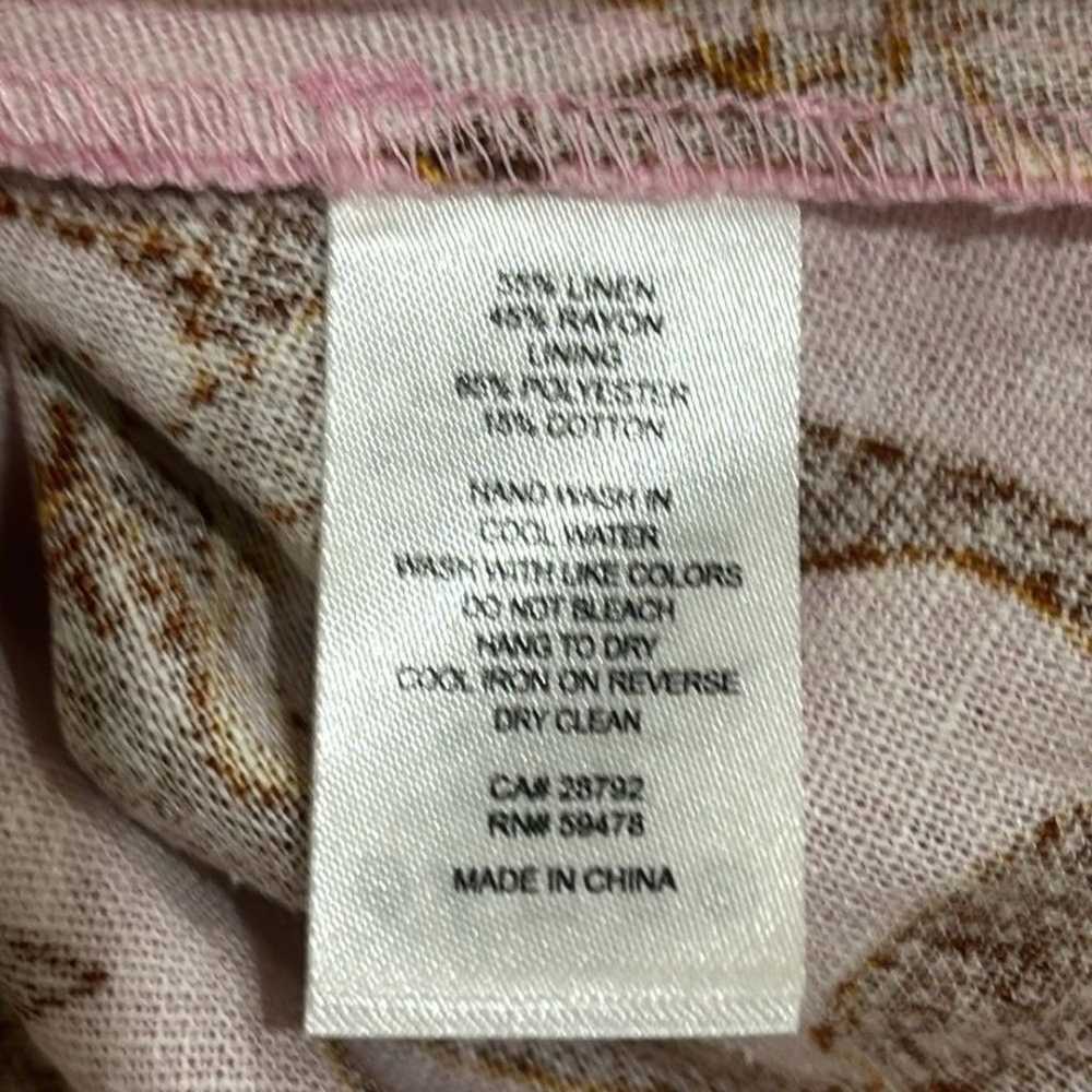 House of Harlow 1960 Pink Orchid Linen Blend Open… - image 8