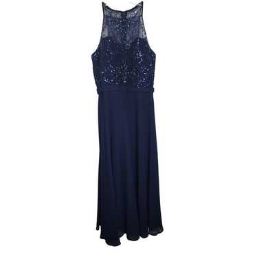 Morilee Dark Blue Formal Gown, Size 12