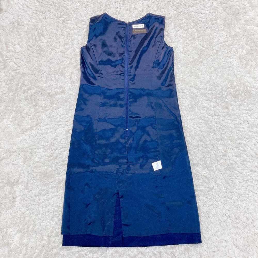 INED Size 11, M, L Linen Women's Dress Sleeveless - image 4