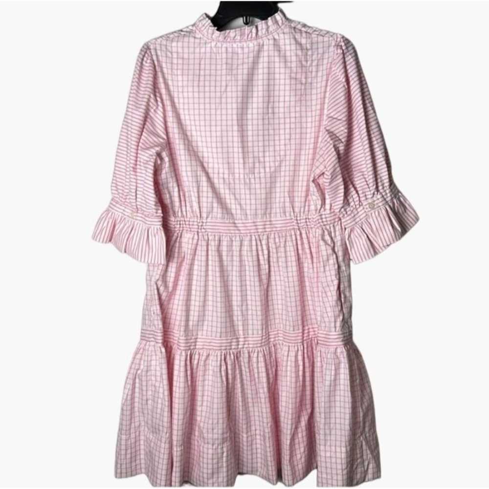 Gretchen Scott Teardrop Pink Gingham Dress Large … - image 2