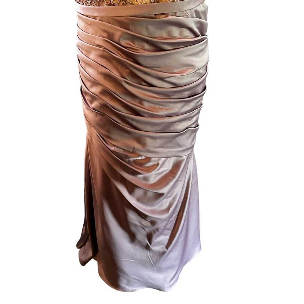 La Femme Champagne Mother of the Bride Dress Sz 12 - image 4