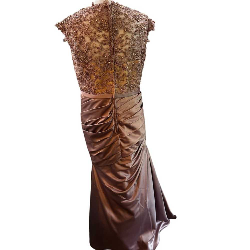 La Femme Champagne Mother of the Bride Dress Sz 12 - image 7